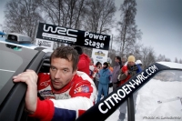 roztlen Loeba na Rally Sweden 2011