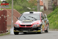 Jan Skora - Martina kardov (Mitsubishi Lancer Evo IX R4) - Autogames Rallysprint Kopn 2012