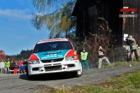 Miroslav Jake - Jaroslav Novk (Mitsubishi Lancer Evo IX R4) - Partr Rally Vsetn 2013