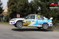 Olga Lounov - Richard Nesvadba (Mitsubishi Lancer Evo IX) - Rallye umava Klatovy 2015