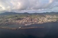 Sao Miguel - Ponta Delgada z letadla