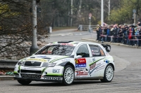 Karel Trnn - Martin Kleman (koda Fabia WRC) - TipCars Prask Rallysprint 2014