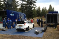 Ford Fiesta WRC na testech ped Rallye Monte Carlo 2012