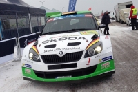 Sepp Wiegand - Frank Christian, koda Fabia S2000 - Rally Liepaja 2014 (foto: facebook FIA ERC)