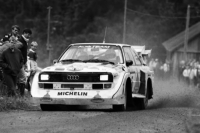 Hannu Mikkola - Arne Hertz, Audi quattro Sport S1 ; foto: teknari.fi