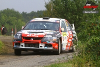 Martin Bujek - Petra ihkov (Mitsubishi Lancer Evo IX) - Barum Czech Rally Zln 2012