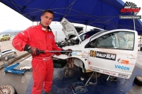 Petr Brynda jako mechanik na Rally Elpa 2010