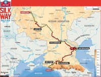 mapa Silk Way Rally 2011