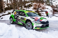 Andreas Mikkelsen  - Ola Floene, koda Fabia Rally2 Evo - Rallye Monte Carlo 2021