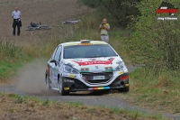 Vclav Dunovsk - Petr Glssl (Peugeot 208 R2) - SVK Rally Pbram 2016