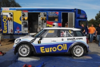Vclav Pecha na testu s Mini John Cooper Works S2000 ped Rally Jesenky 2011