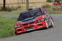 Jan Skora - Martina kardov (Mitsubishi Lancer Evo IX R4) - Horck Rally Teb 2011