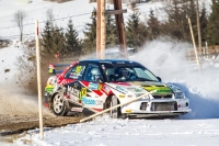 Fischerlehner - Schmidt, Mitsubishi Lancer - Jnner Rallye 2020; foto: J. erv