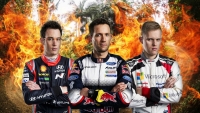 Thierry Neuville a Sbastien Ogier a Ott Tnak