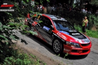 Jan Skora - Martina kardov (Mitsubishi Lancer Evo IX R4) - Rally Vysoina 2011