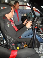 Antonn TLusk pi seizovn sedaky v Mitsubishi Lancer WRC
