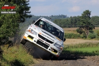 Pavel evk - Ludk Vajdk (Mitsubishi Lancer Evo IX) - EPLcond Rally Agropa Paejov 2016