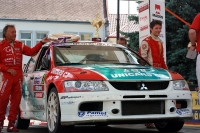 Miroslav Jake - Jaroslav Novk, Mitsubishi Lancer Evo IX - Rally Kostelec 2013