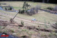 Gendre - crash na Rallye Monte Carlo 2011