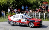 Tom Kurka - Milan kubnk (Mitsubishi Lancer Evo X R4) - Valask Rally 2013