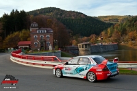 Miroslav Jake - Jaroslav Novk (Mitsubishi Lancer Evo IX R4) - Partr Rally Vsetn 2013