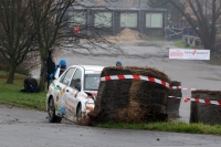 Jaromr Tomatk - Petr Maur (Mitsubishi Lancer Evo IX) - Mikul Zaremba Rally Sluovice 2014