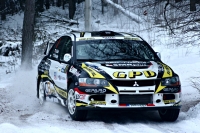 Jaroslav Orsk -  David meidler (Mitsubishi Lancer Evo IX) - Halls Winter Rally 2013