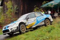 Jaromr Tomatk - Rbert Baran (Subaru Impreza WRC) - ha Group Partr Rally Vsetn 2015 (foto: Jan Duek)