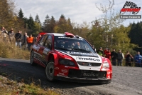 Jaroslav Melichrek - Richard Lasevi (Mitsubishi Lancer WRC) - alza.cz Partr Rally Vsetn 2010