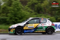 Martin Vlek - Richard Lasevi (Peugeot 206 Kit Car) - Rallye esk Krumlov 2013