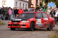 Lumr Firla - Tom Plach, Mitsubishi Lancer Evo VII - Rally Jesenky 2011