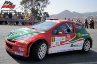 Luis Monzn - Jos Deniz, Peugeot 207 S2000 - Rally Islas Canarias 2012