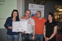 vyhlen CRT CZ 2013 - zleva: Monika Hbnerov, Egon Smkal, Tom Pletka, Kateina Jurov