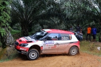 Jan Kopeck - Pavel Dresler, koda Fabia S2000 - Rally Malaysia 2014