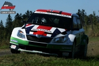Andreas Mikkelsen na testu ped Barum Czech Rally Zln 2012