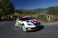 Andreas Mikkelsen - Ola Flene, koda Fabia S2000 - Rallye Sanremo 2011