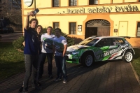 Vclav Kopek, Barbora Rendlov, David Tomek, Marek Zeman (koda Fabia R5)