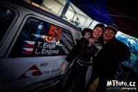 Tom Enge - Lucie Engov (koda 130 LR) - TipCars Prask Rallysprint 2016