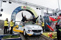 Emil Bergkvist - Joakim Sjberg, Opel Adam R2 - Rally Liepaja 2015; foto: fiaerc.com