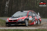 Jan Skora - Martina kardov (Mitsubishi Lancer Evo IX R4) - Rally Vrchovina 2012