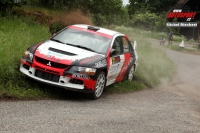 Josef Ptl - Frantiek Rajnoha (Mitsubishi Lancer Evo IX) - Rally Krkonoe 2012