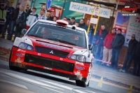 Antonn Tlusk - Jan kaloud (Mitsubishi Lancer WRC) - Autogames RallyShow Uhersk Brod 2011