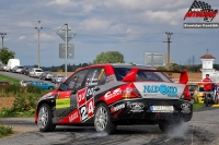 Jan Skora - Martina kardov (Mitsubishi Lancer Evo IX R4) - Horck Rally Teb 2011