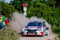 Jan Kopecký - Jan Hloušek, Škoda Fabia Rally2 Evo - Agrotec Petrona Rally Hustopeče 2022; foto: Rallyservice.cz