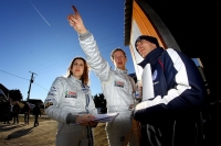 Lara Vanneste a Kevin Abbring na testu ped Rallye Monte Carlo 2012 (© Victor Bellotto)