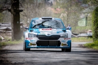 Jan Kopeck - Jan Hlouek, koda Fabia Rally2 Evo - Rallye umava Klatovy 2021; foto: L.Urbank (AutoSport.CZ)