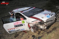 Gendre - crash na Rallye Monte Carlo 2011